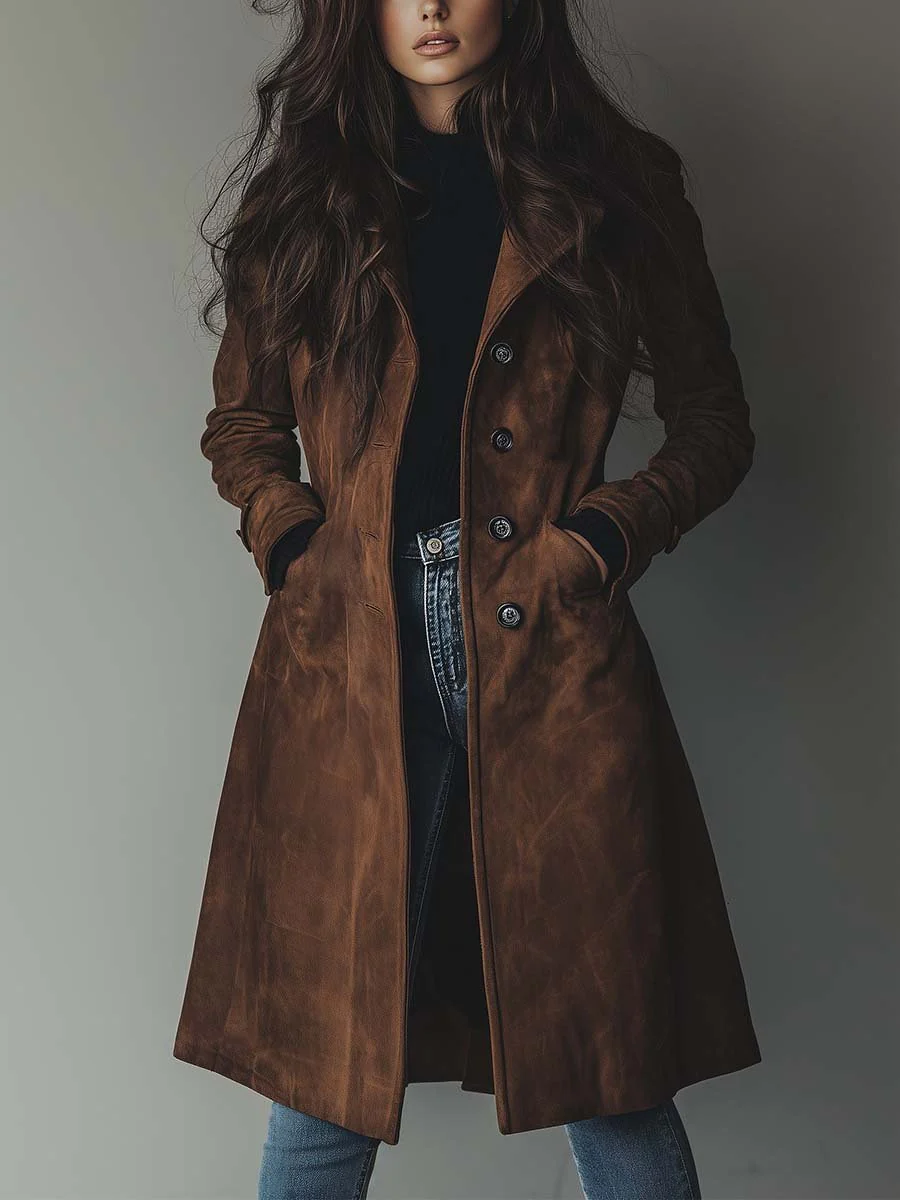 Héloïse | Vintage Suede Trench