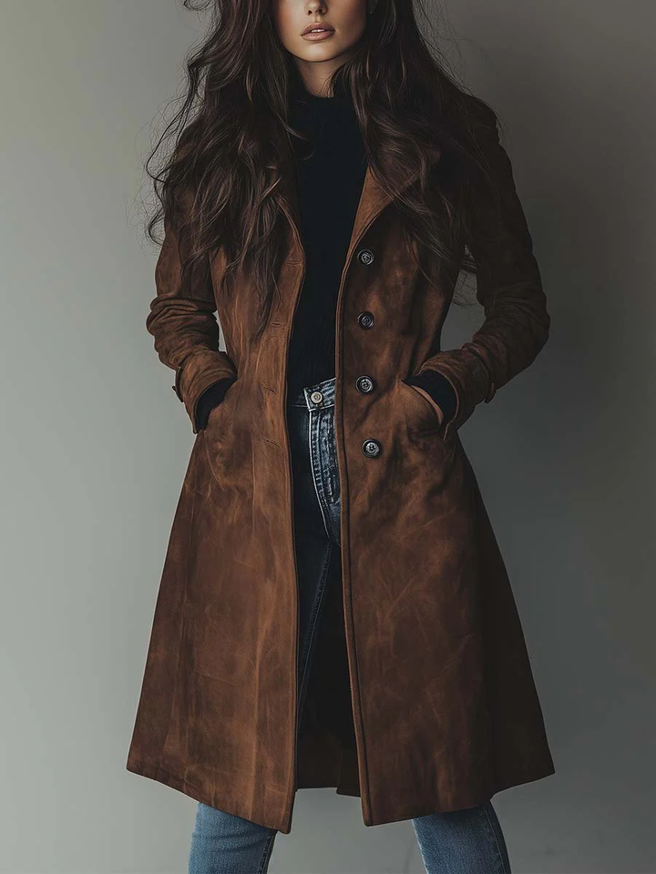 Héloïse | Vintage Suede Trench