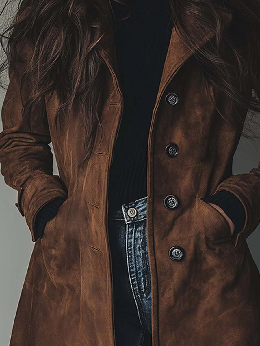 Héloïse | Vintage Suede Trench