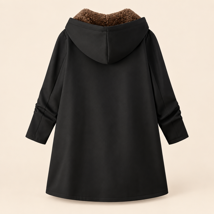 Evelyn™ | Cozy Sherpa-Lined Hooded Coat