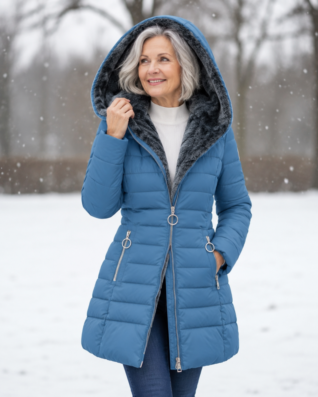 Aveline™ | Elegant Winter Coat with Hood
