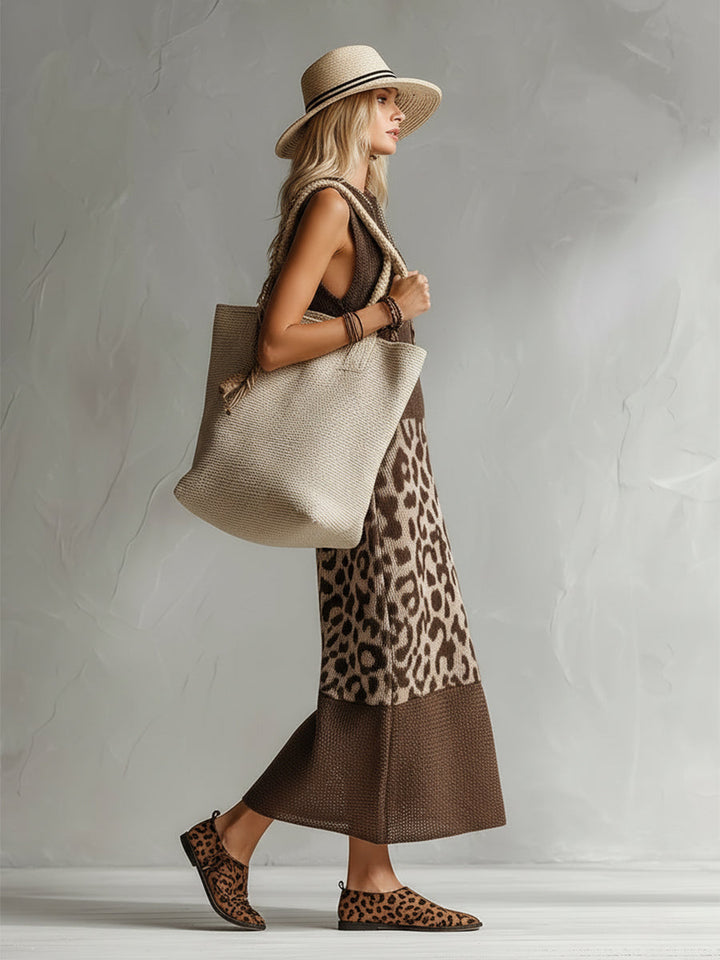 Alaina™ Knitted Leopard Dress