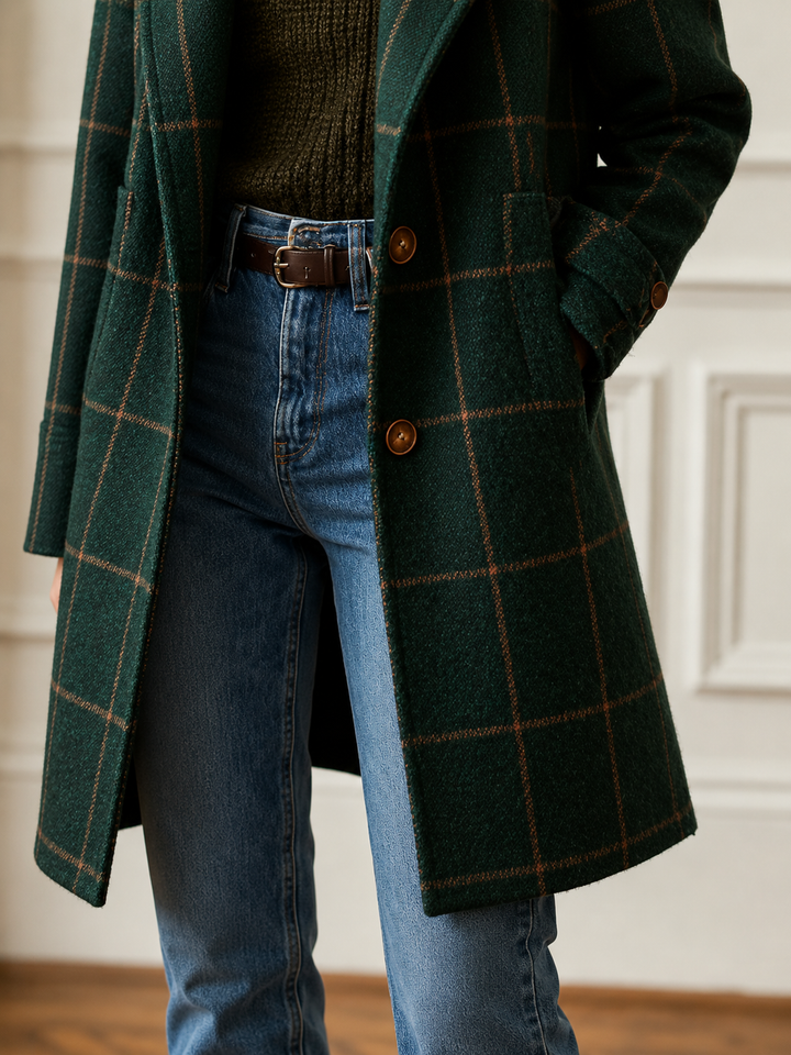 Women’s Classic Checkered Coat