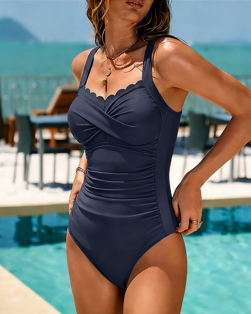 Maud | Shaping Swimsuit with Cross Waist
