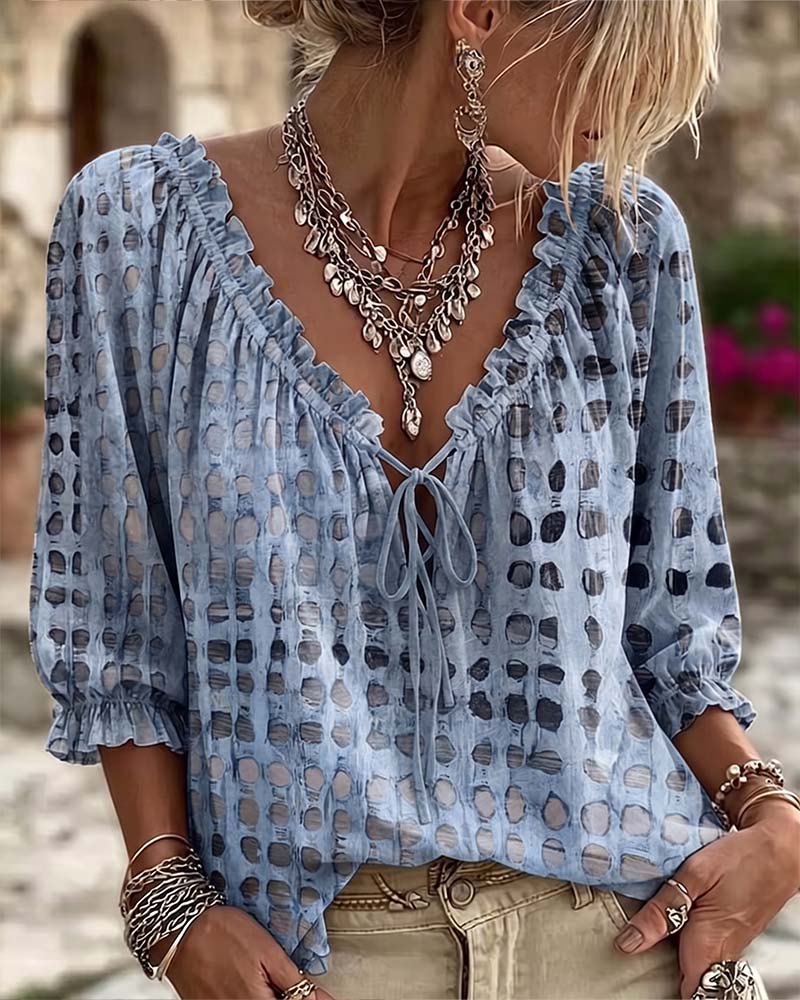 Roxan | Polka-dot blouse