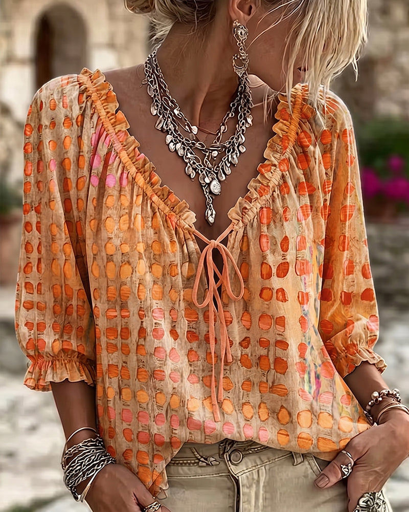 Roxan | Polka-dot blouse