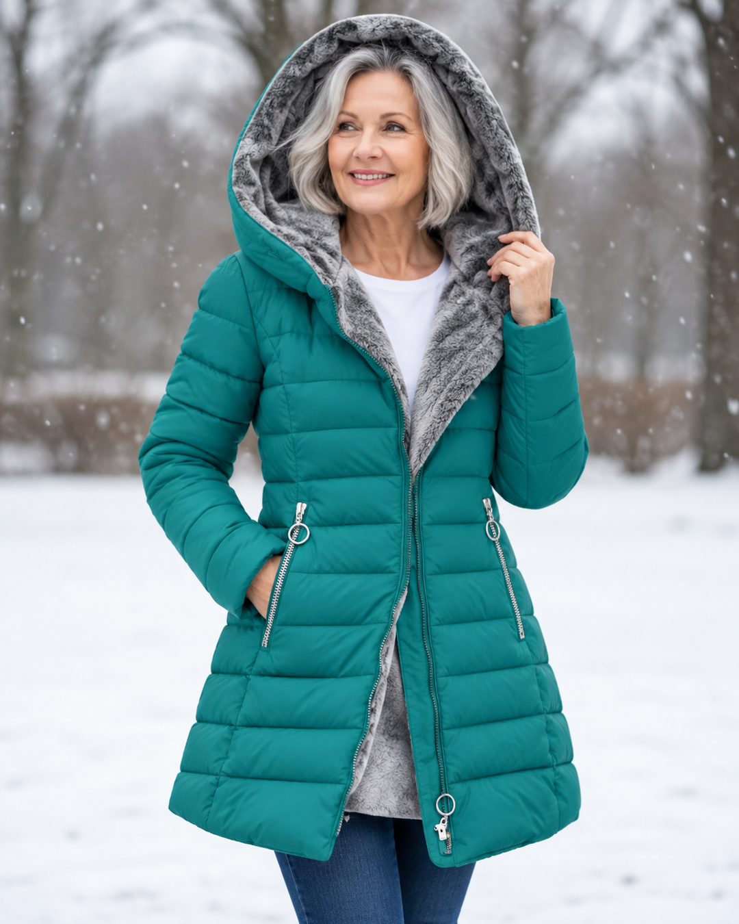 Aveline™ | Elegant Winter Coat with Hood