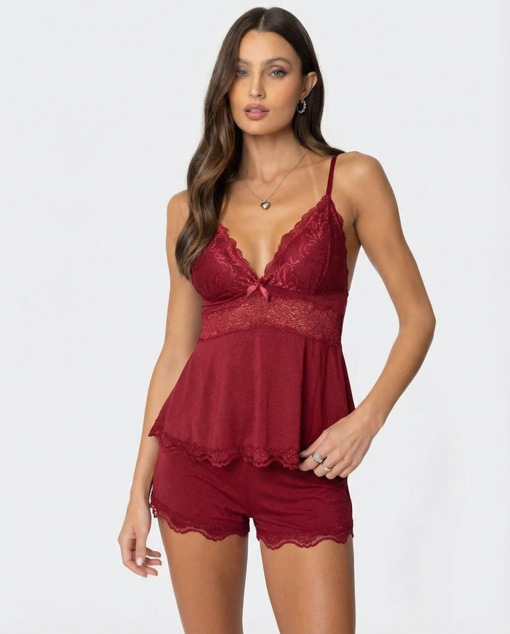 Hélène Midnight Lace Set