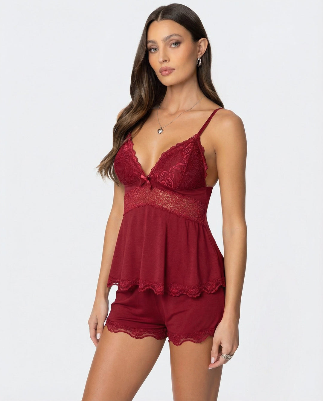 Hélène Midnight Lace Set