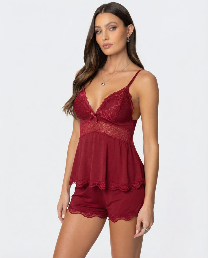 Hélène Midnight Lace Set