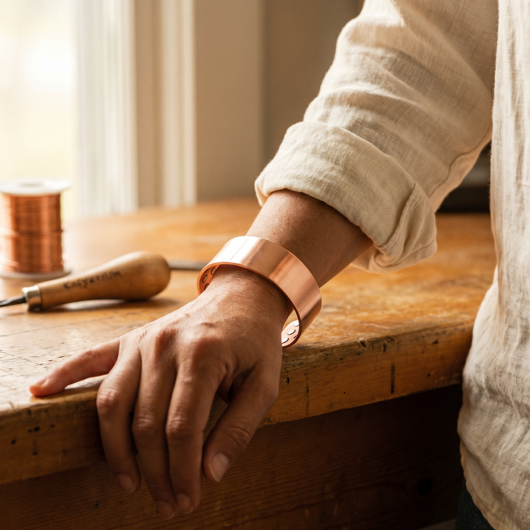 Vera's Anvil Copper Bracelet