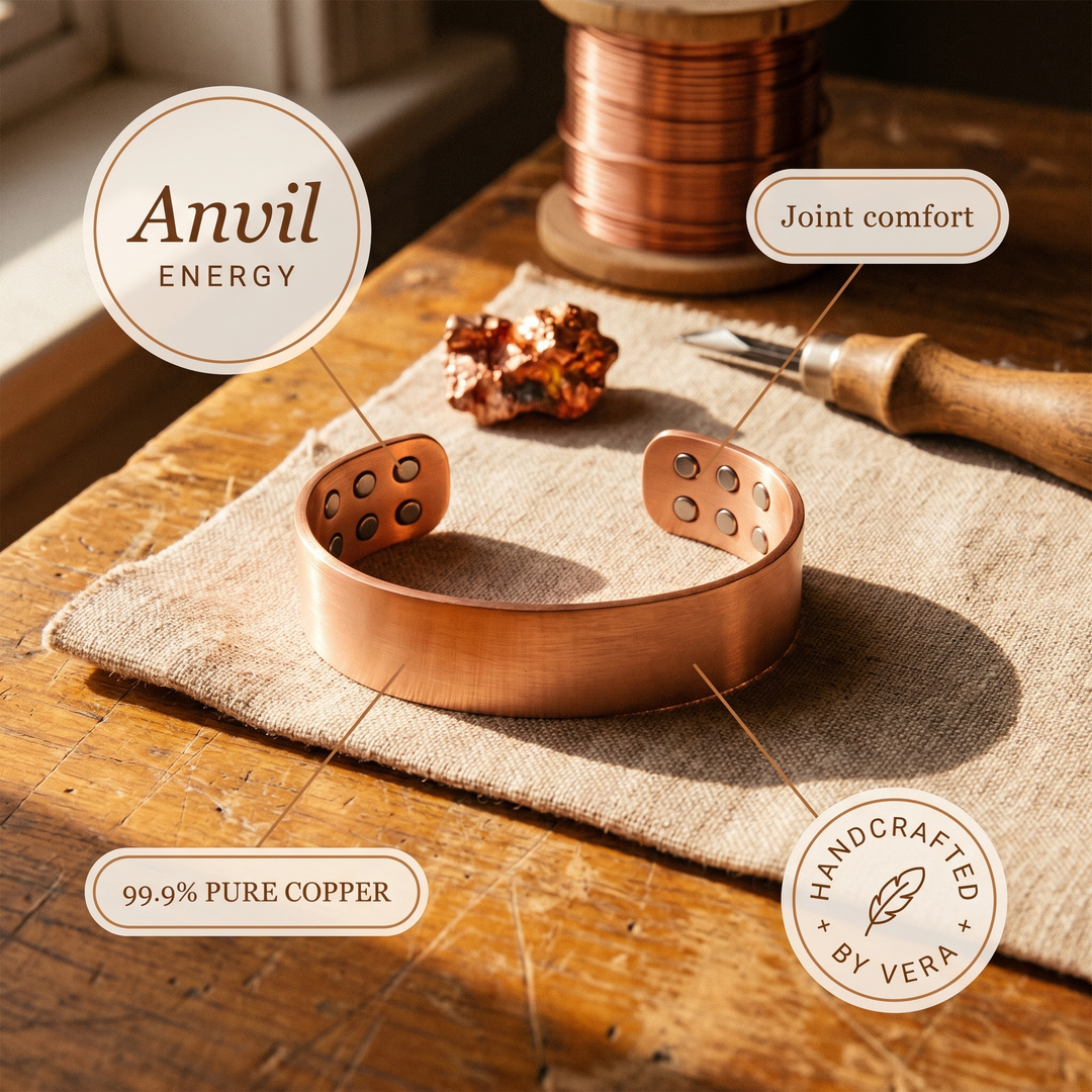 Vera's Anvil Copper Bracelet