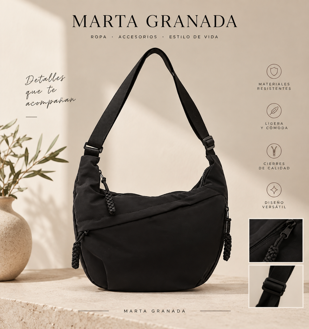 Aria | Black Shoulder Bag