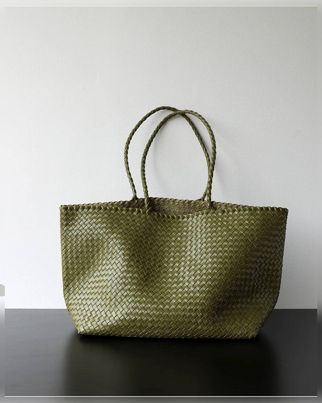 The Heritage Woven Leather Tote