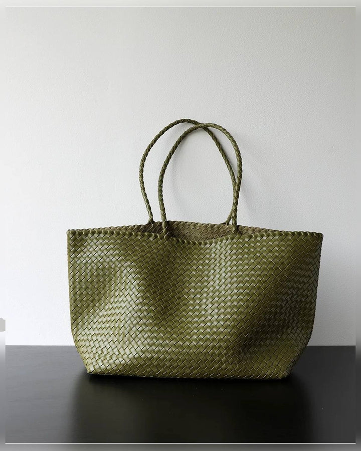 The Heritage Woven Leather Tote