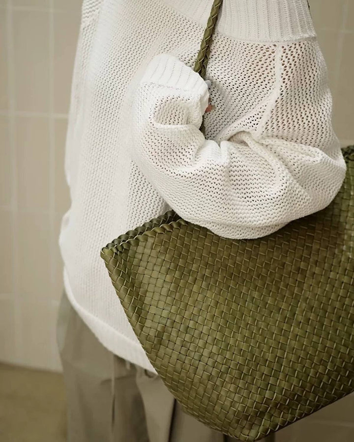 The Heritage Woven Leather Tote