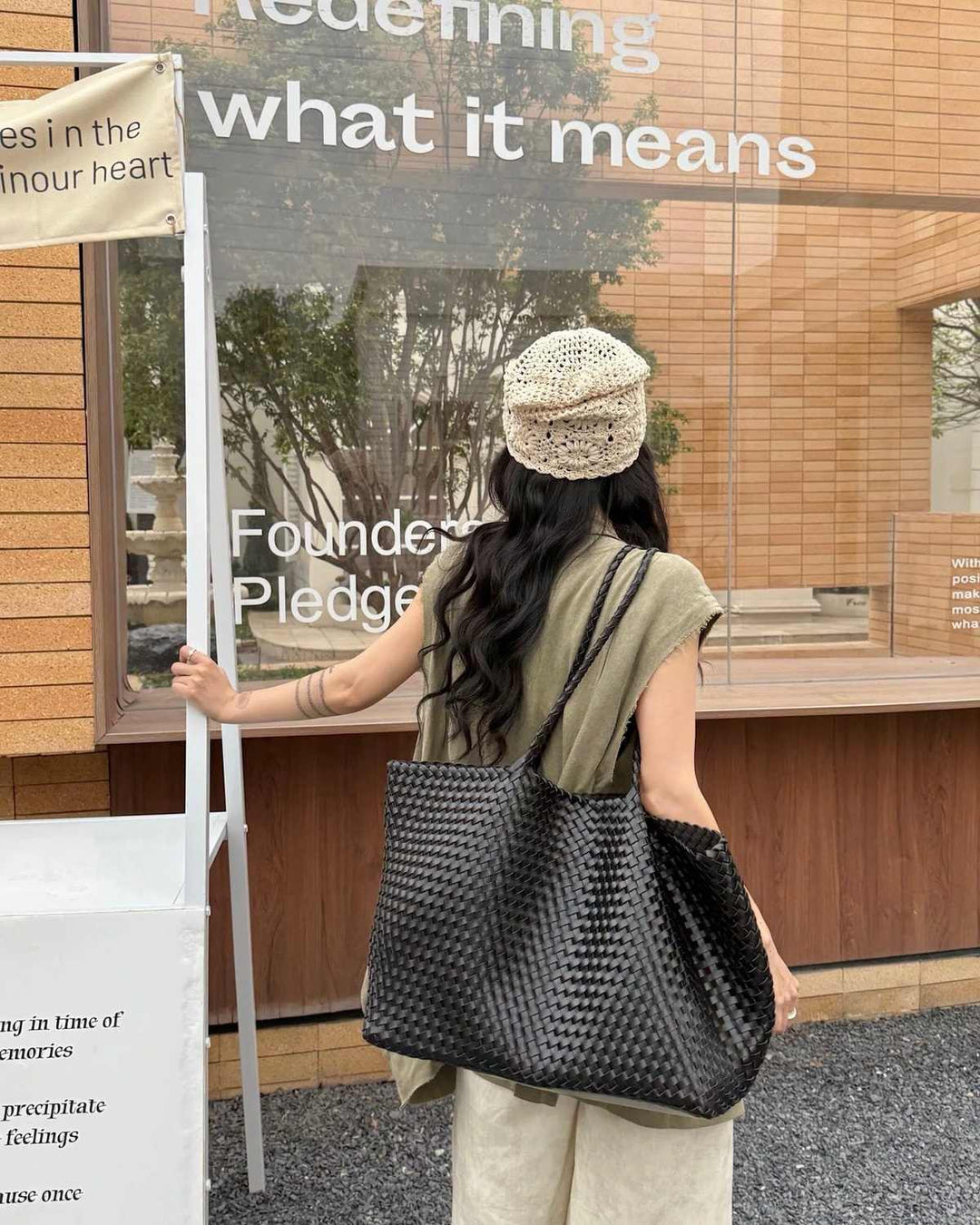 The Heritage Woven Leather Tote