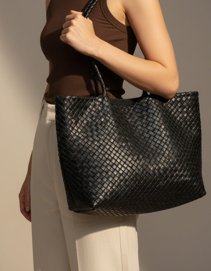The Heritage Woven Leather Tote