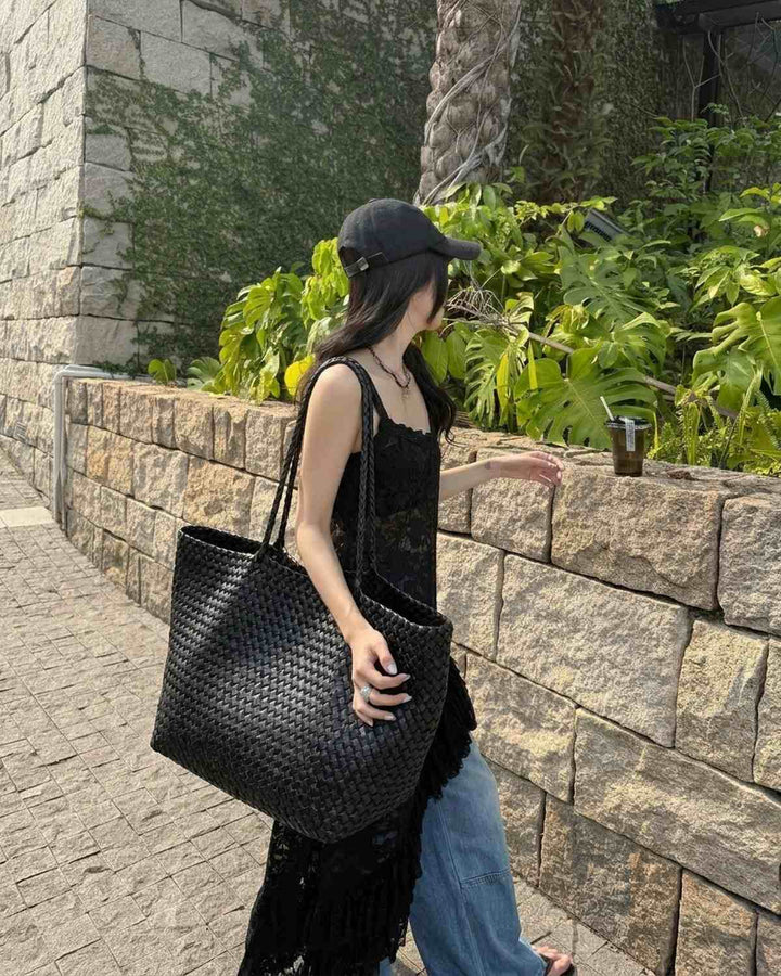 The Heritage Woven Leather Tote